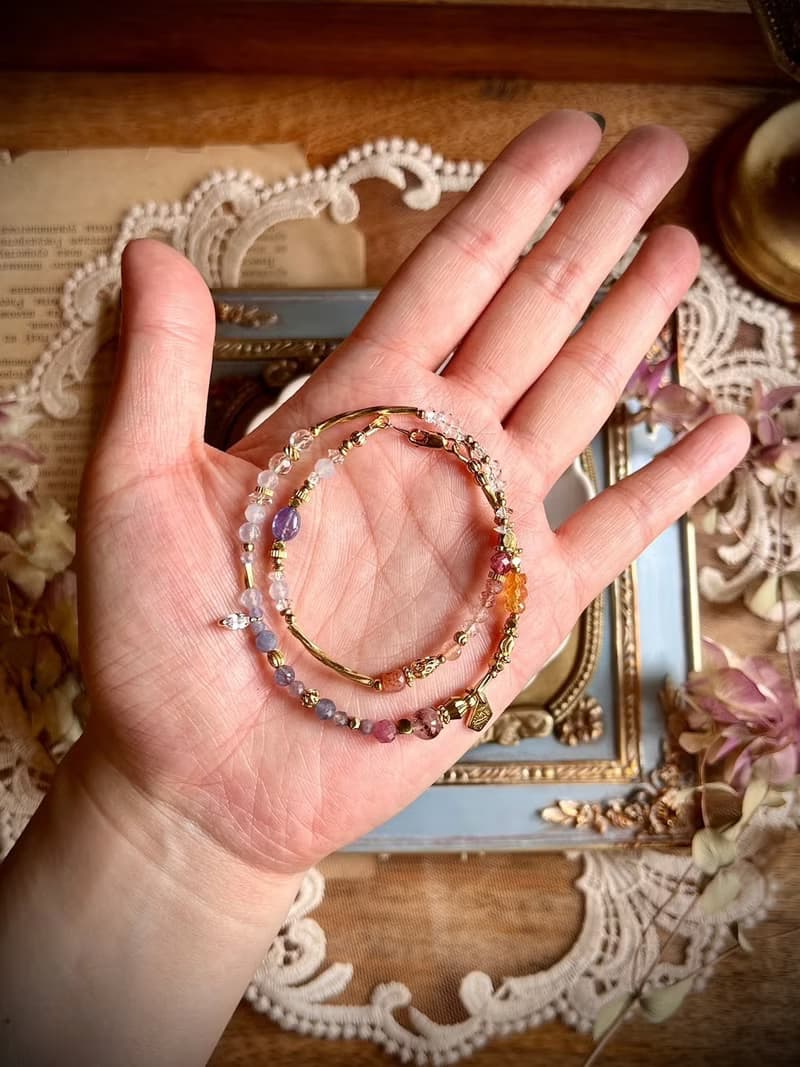 -遊樂園的邂逅-天然水晶手鏈/黃銅手鍊