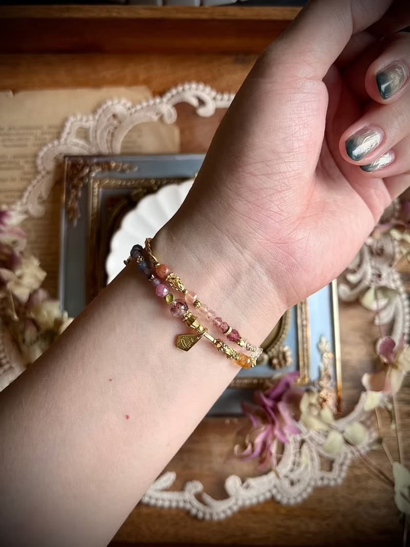 -遊樂園的邂逅-天然水晶手鏈/黃銅手鍊