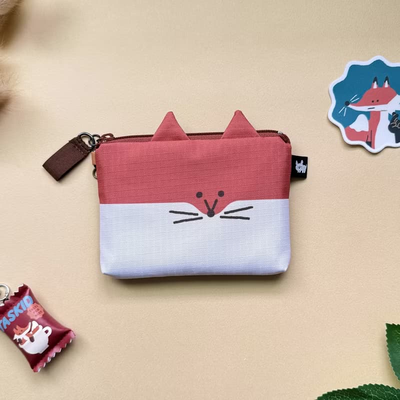 Furry Zoo 造型零錢包 輕量防水布 狐狸