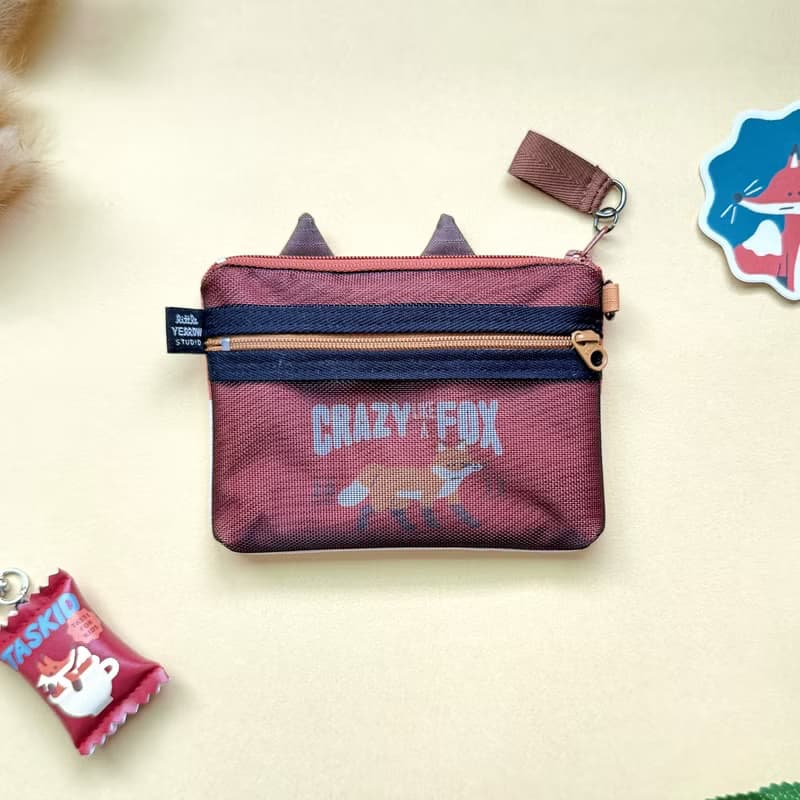 Furry Zoo 造型零錢包 輕量防水布 狐狸