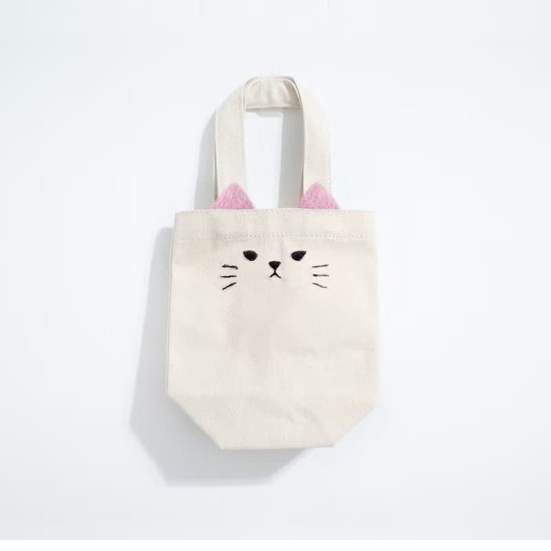 【Q-cute】飲料提袋系列-粉嫩貓貓