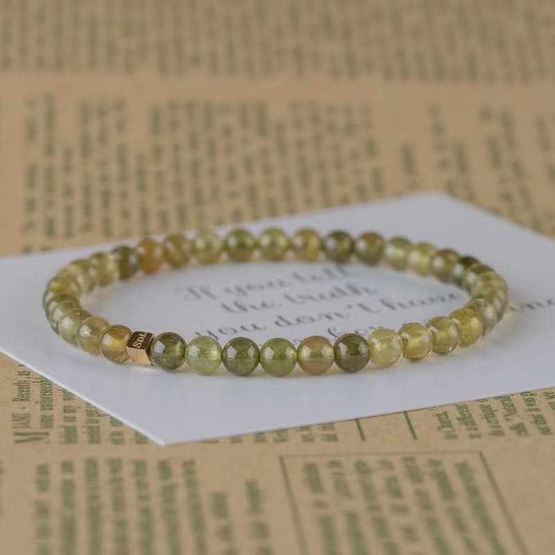 沙弗萊∣天然能量水晶手串∣4-5mm D15101