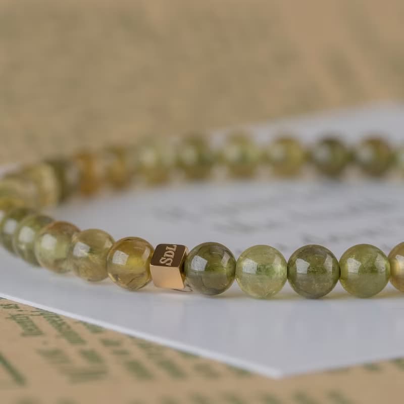 沙弗萊∣天然能量水晶手串∣4-5mm D15101