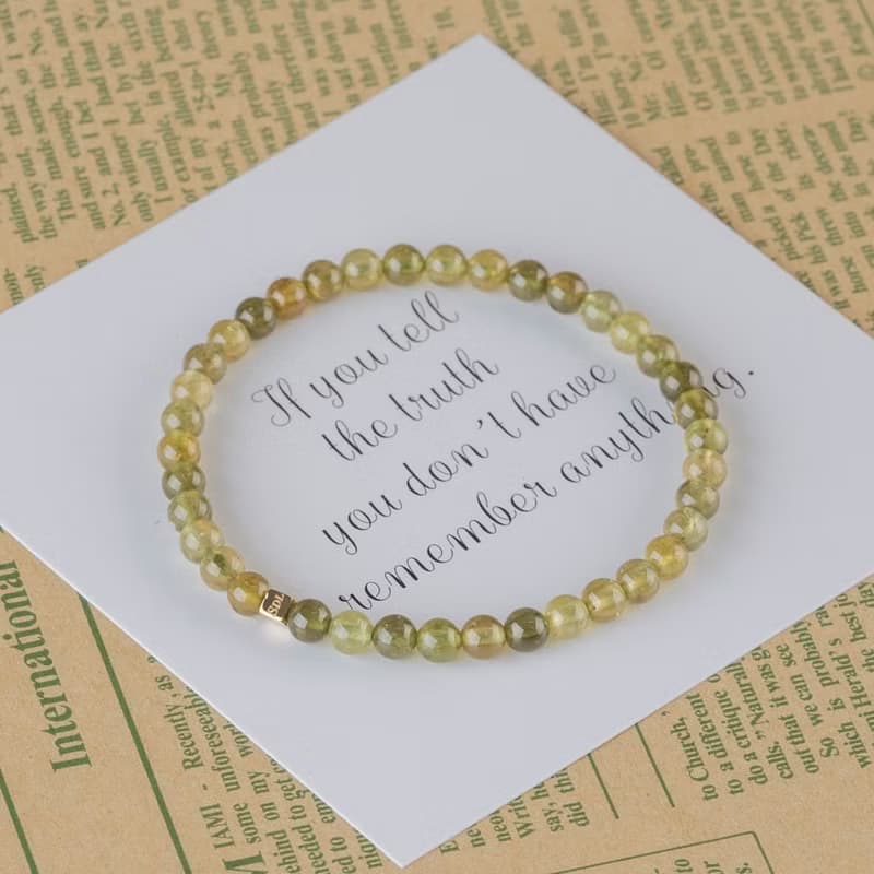 沙弗萊∣天然能量水晶手串∣4-5mm D15101