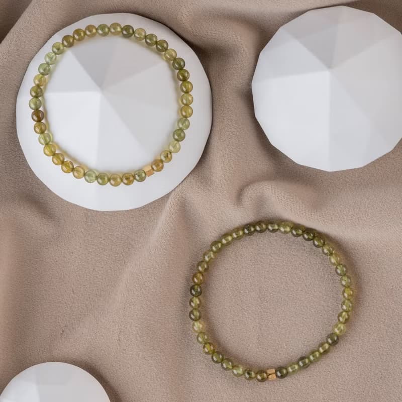 沙弗萊∣天然能量水晶手串∣4-5mm D15101