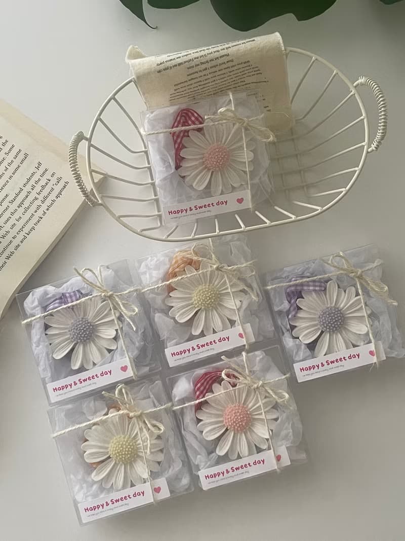小雛菊擴香石 婚禮小物 桌上禮 捧花禮 探房禮