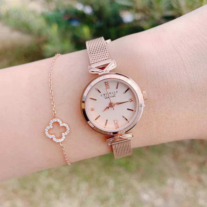 幸運四葉草鋯石手鏈