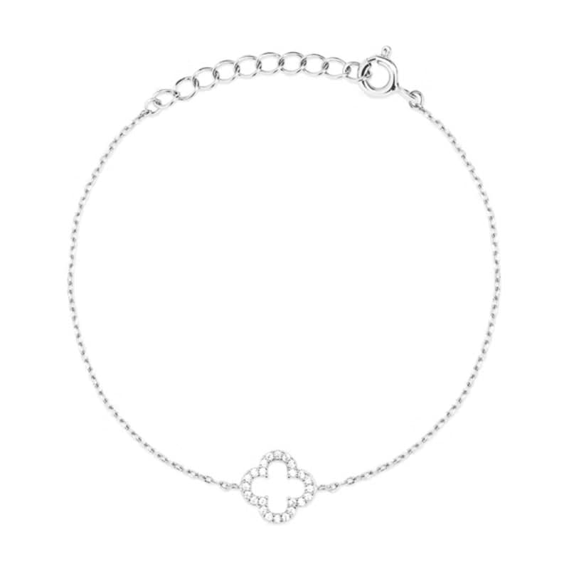 幸運四葉草鋯石手鏈