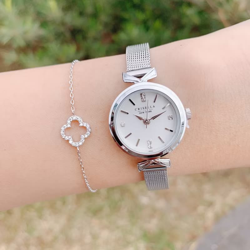 幸運四葉草鋯石手鏈