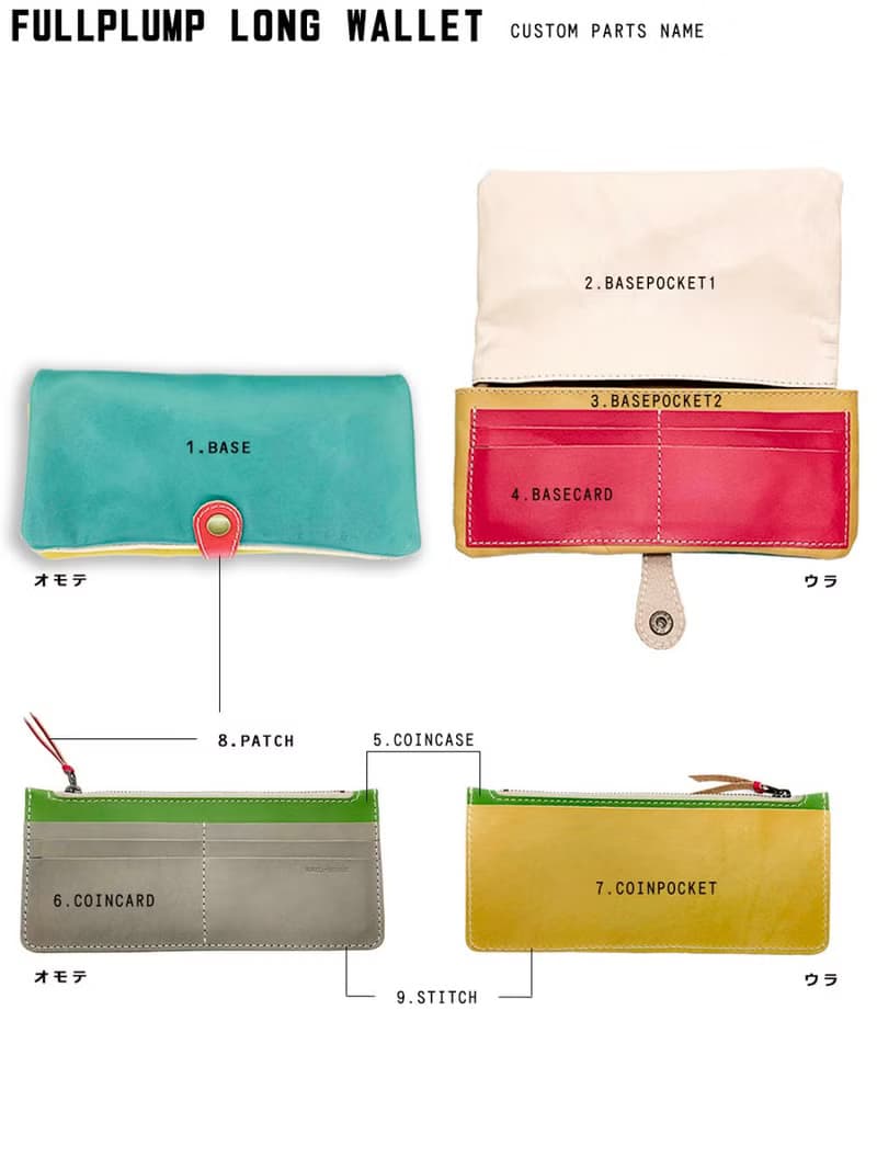 F-PLUMP カスタマイズオーダーメイド　わたし色でつくるふっくら財布　フルプランプ長財布　なんでも入る　FPW-CUSTOM