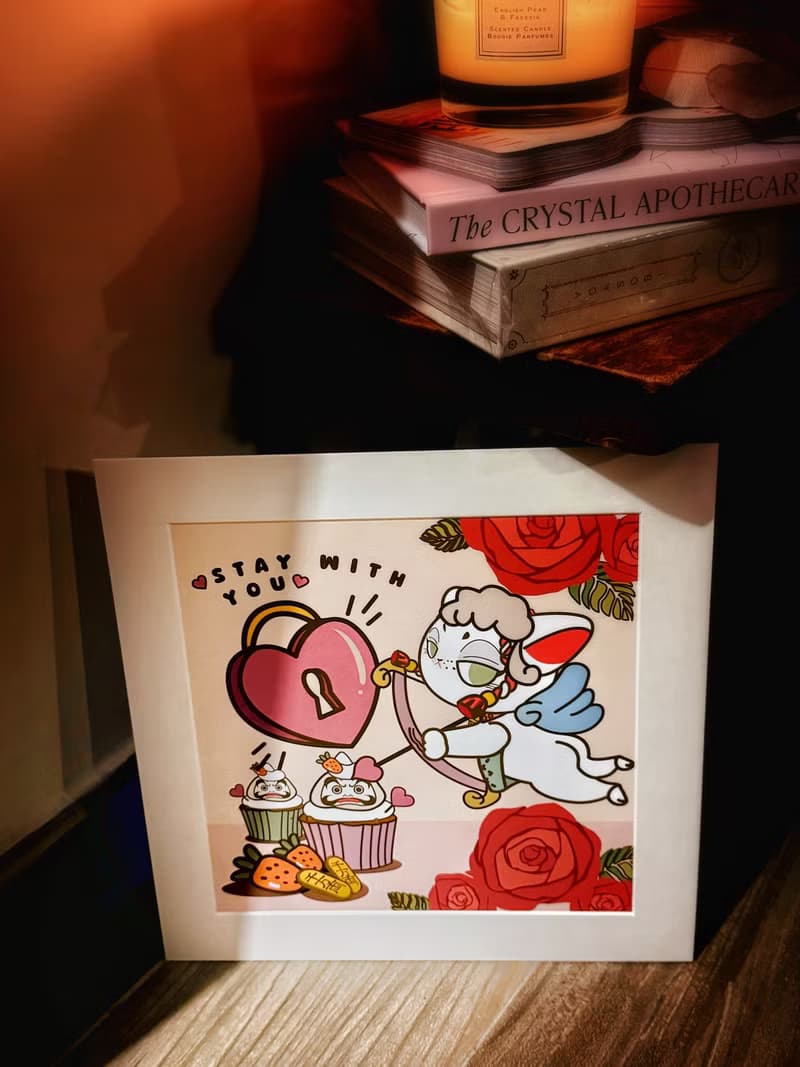 【招財貓】Mittsu Kumi 原創作品-卡紙框裝裱、藝術微噴畫