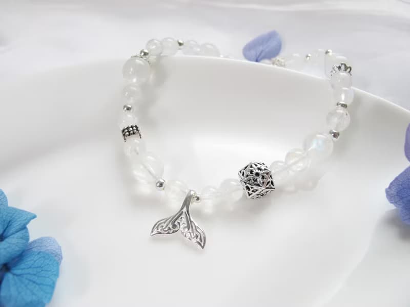 月光石 925純銀 【月夏光影】六月誕生石 好人緣 助眠