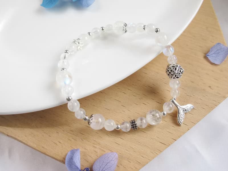 月光石 925純銀 【月夏光影】六月誕生石 好人緣 助眠