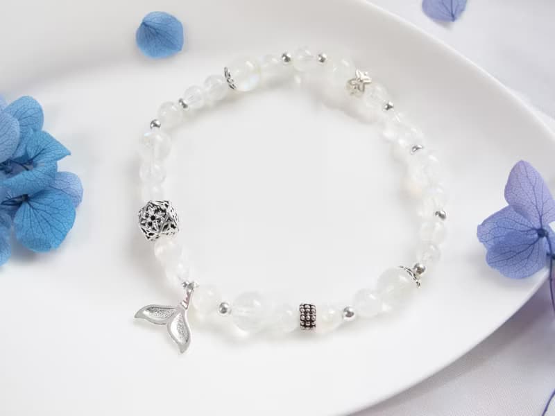 月光石 925純銀 【月夏光影】六月誕生石 好人緣 助眠