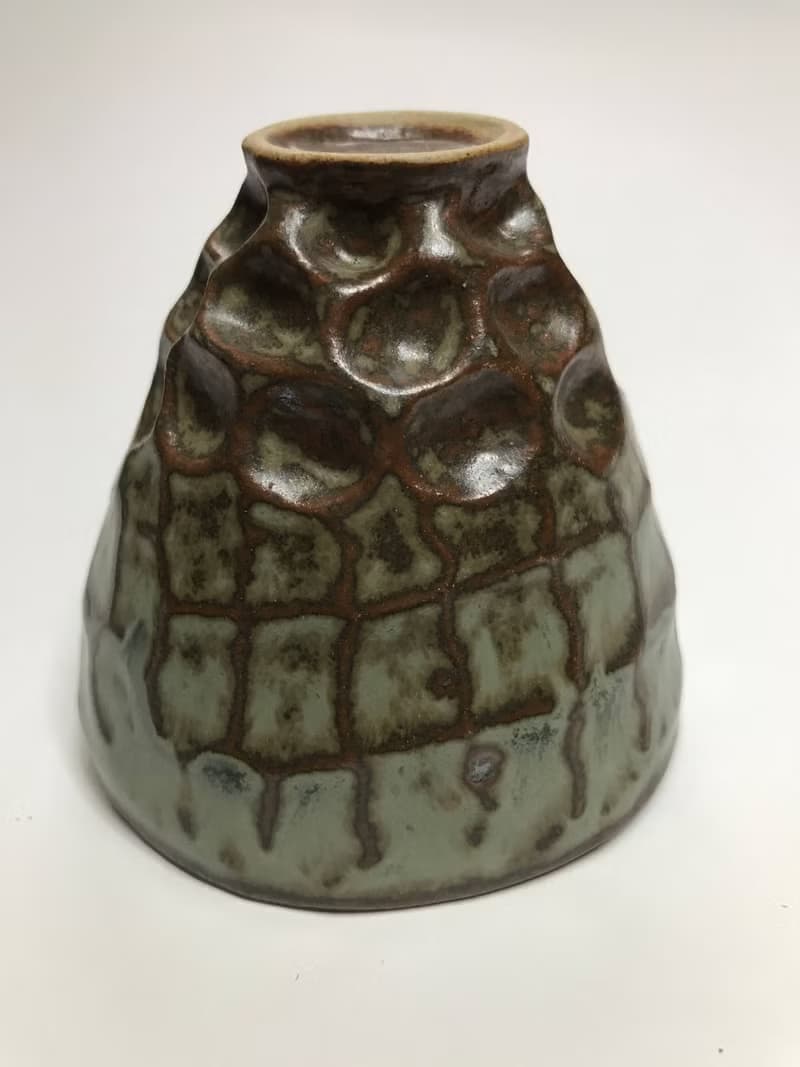 曾永鴻  灰釉刀削杯