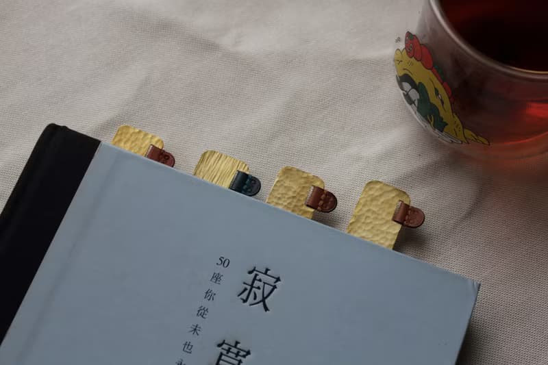 黃銅鎚痕書籤/聖誕禮物/交換禮物