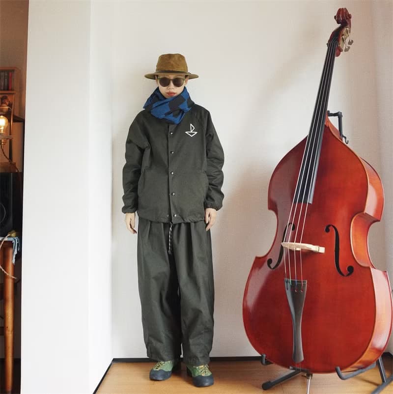 藏青色 蓋布披肩圍巾 環保植物藍染 進口波點提花鹽縮純棉泡泡棉