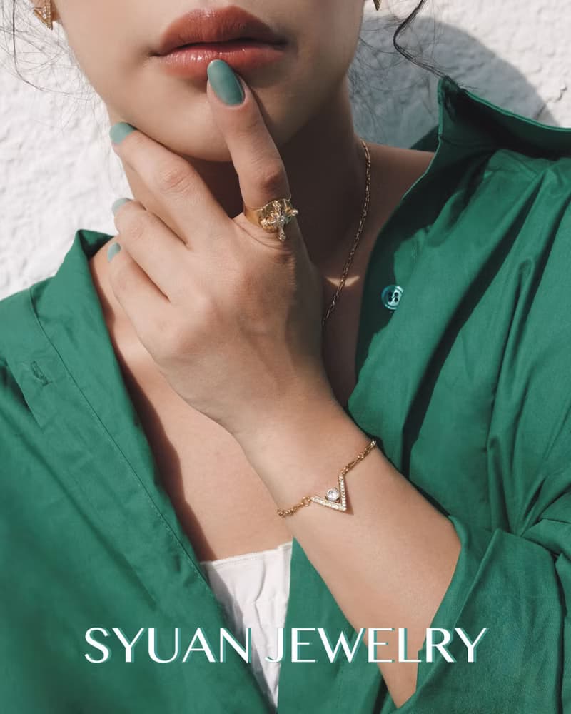 SYUAN JEWELRY|Soar 翱翔— 鍍18K手工鏈V字鋯石手鍊