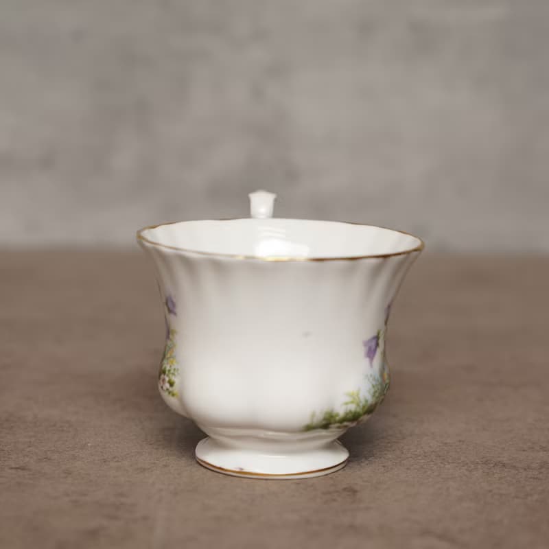 1960英國Richmond風鈴花描金骨瓷茶杯/咖啡杯組