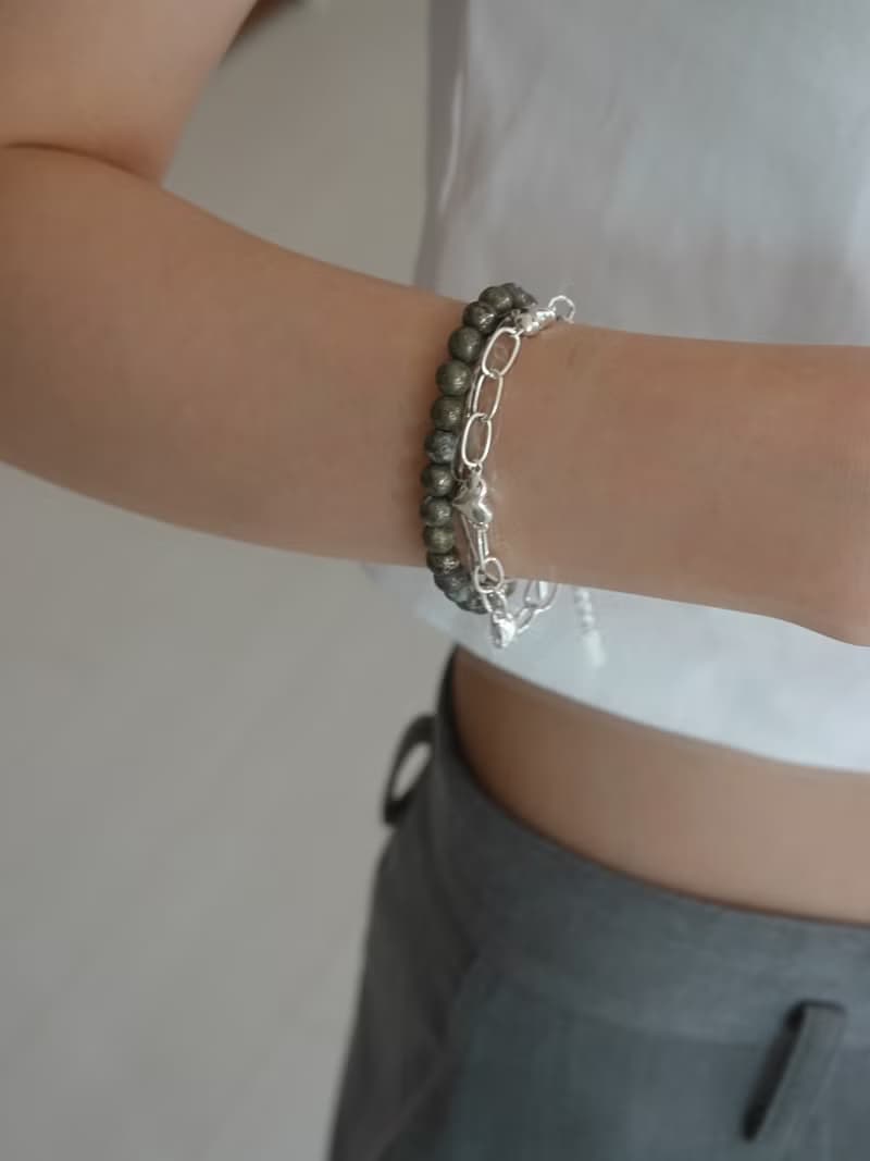 Zhu.handcrafted__Inner Anchor__純銀/黃鐵礦