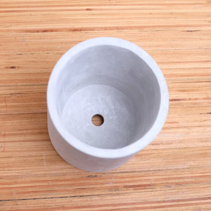 極簡圓水泥花器