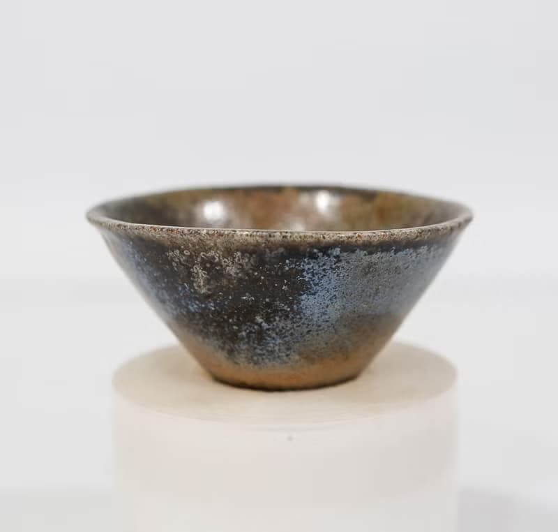 柴燒笠形小茶杯