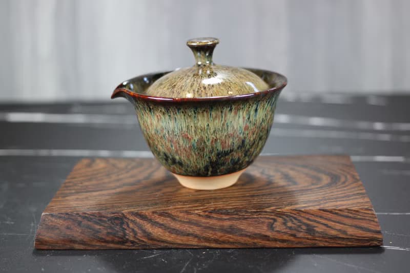 【母親節禮物】秘林 天目釉 蓋碗 蓋杯 鶯歌名家葉敏祥作品