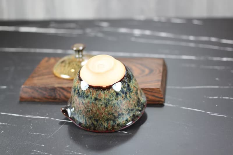 【母親節禮物】秘林 天目釉 蓋碗 蓋杯 鶯歌名家葉敏祥作品