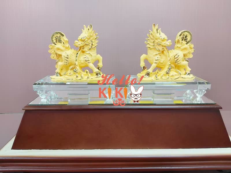 金箔 麒麟獻瑞 開幕禮物 升遷禮物 退休禮物 退伍禮物 新婚送禮