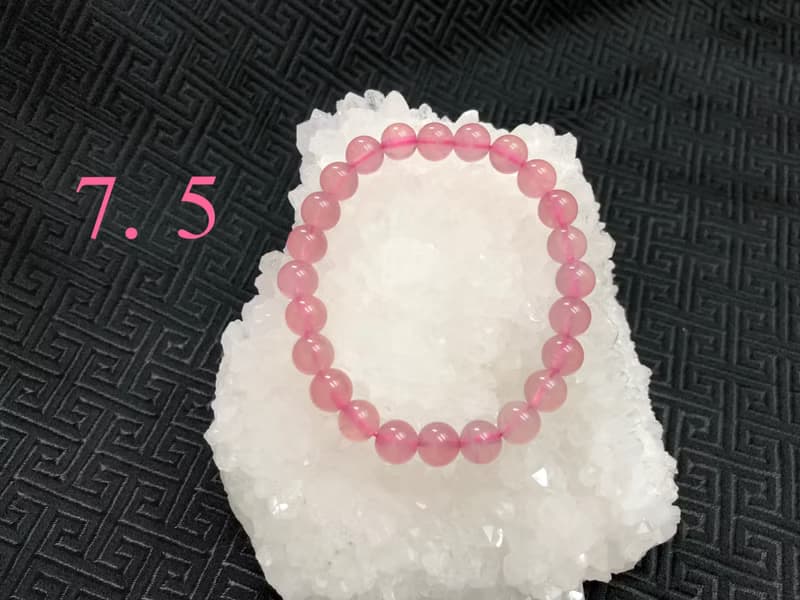 快速出貨天然馬達加斯加粉晶手鏈8mm手鍊粉水晶手鍊