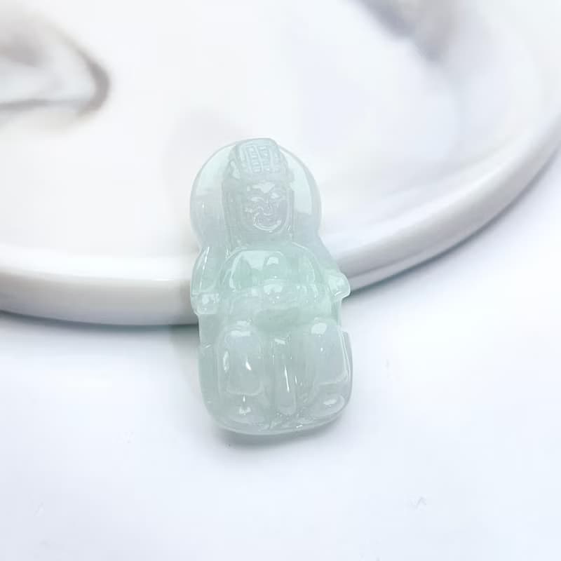 冰種翡翠媽祖娘娘項鍊 | 天然緬甸玉翡翠A貨 | 送禮