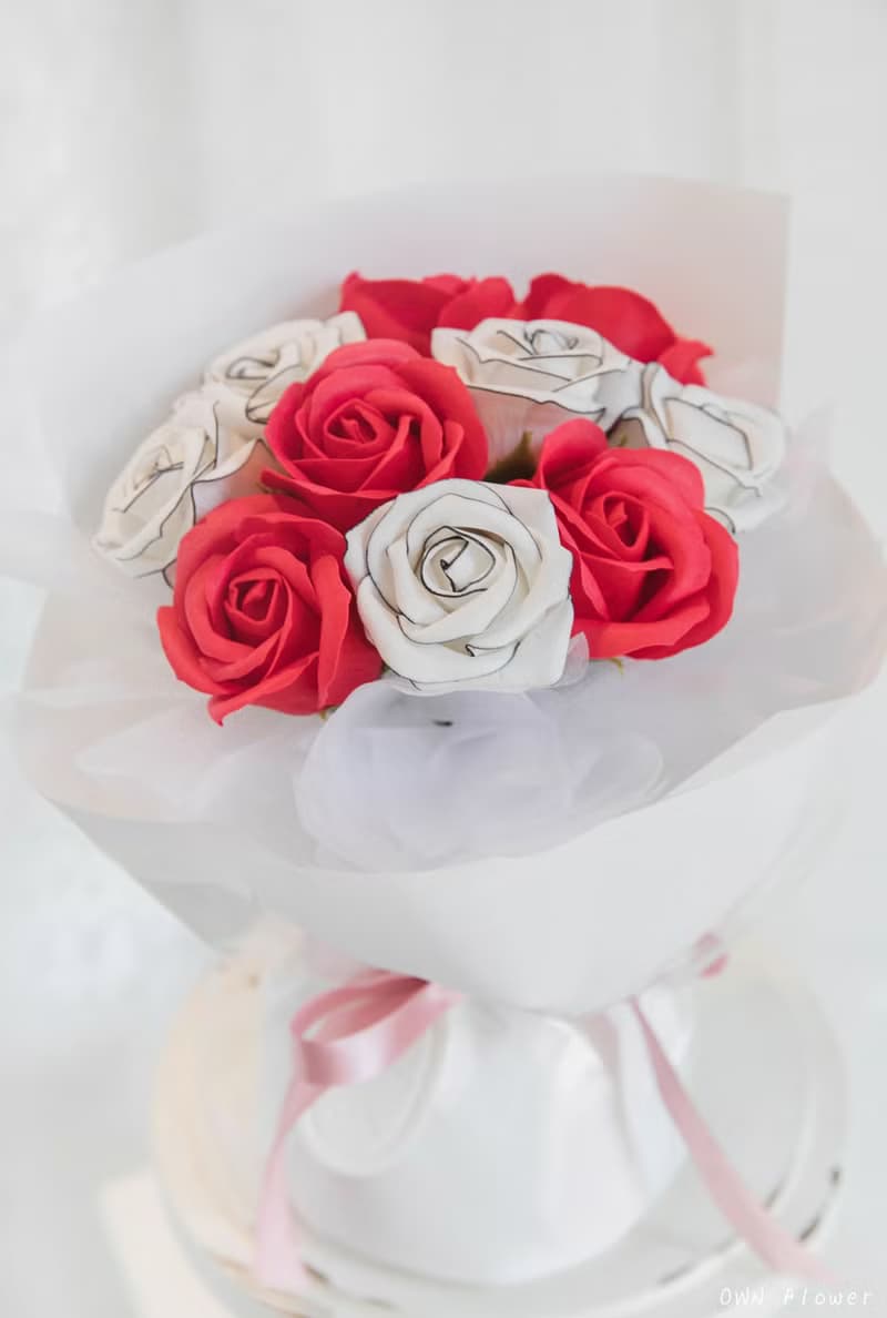 紅玫瑰花束/香皂花花束/生日花束/情人節花束/告白花束/永生花束