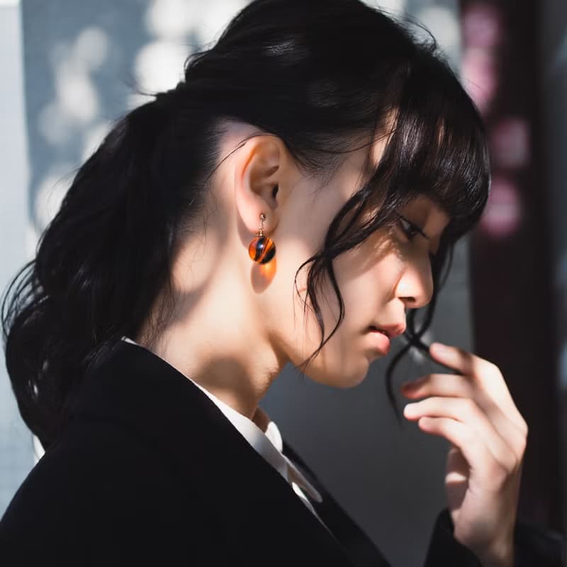 ORBピアス/イヤリング -Amber-