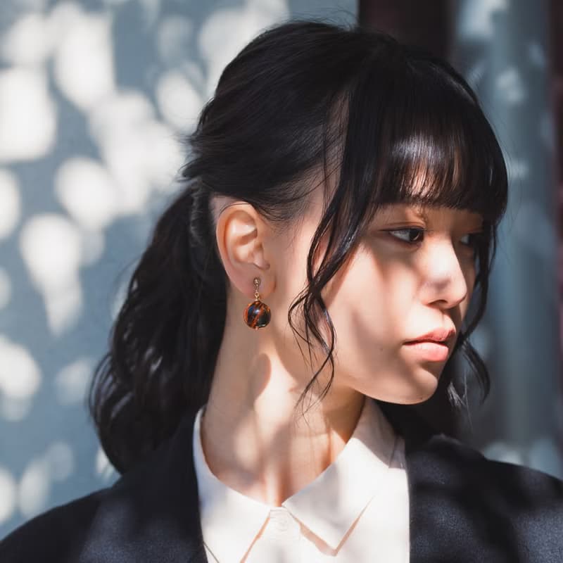 ORBピアス/イヤリング -Amber-