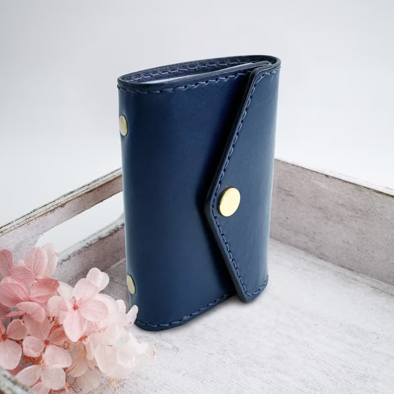 RENEW - 植鞣革牛皮手縫20卡卡片夾/卡夾/名片夾