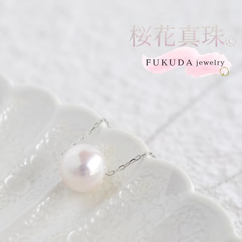 Akoya 天然珍珠項鍊  海水Akoya珍珠 日本製造