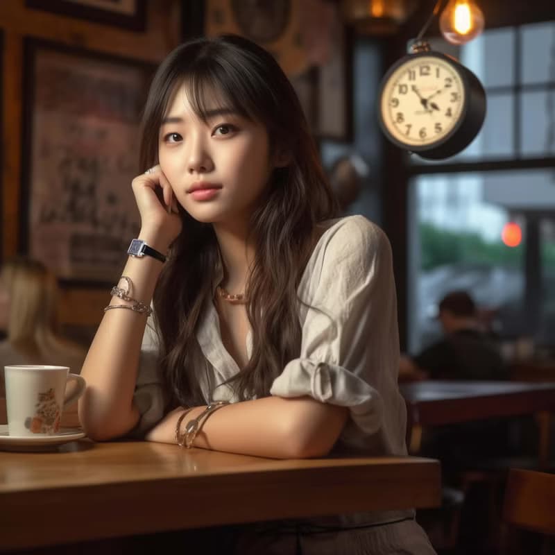 【MOONART】方型手錶 夢幻系列-天鵝(黑) 女裝珍珠貝藝術手錶