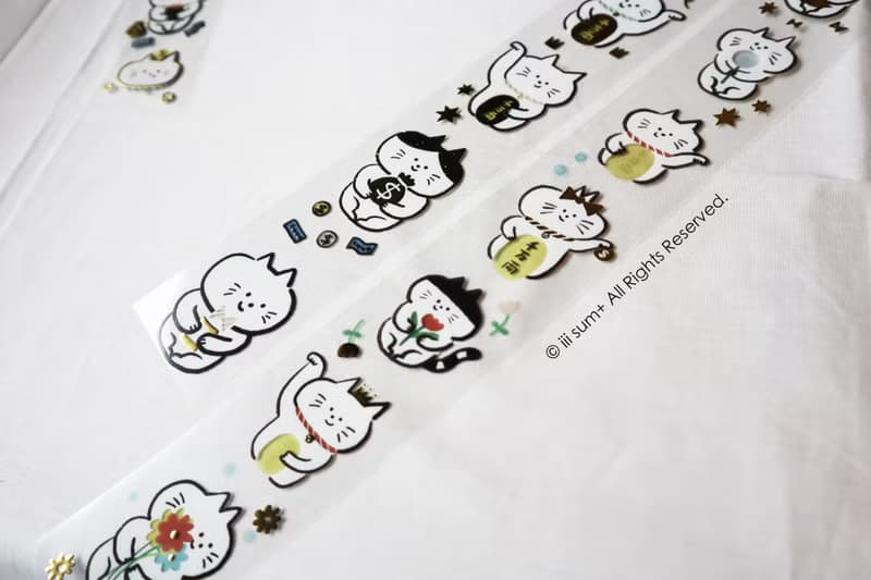 追加到貨 Maneki Neko 招財貓立體燙金 PET膠帶亮面