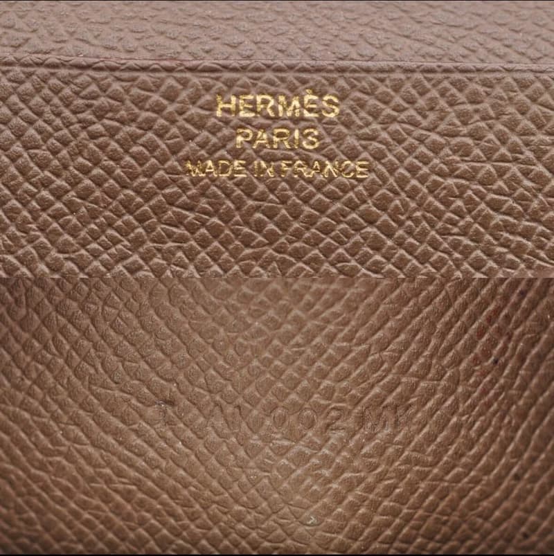 稀有古董包 Hermes棕灰金色 Bearn長夾 錢包 皮夾 中古包 二手包