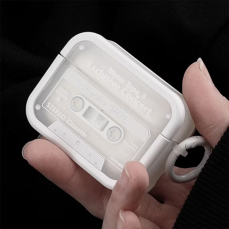 復古純白磁帶 AirPods 1/2/3/Pro 二代 保護套