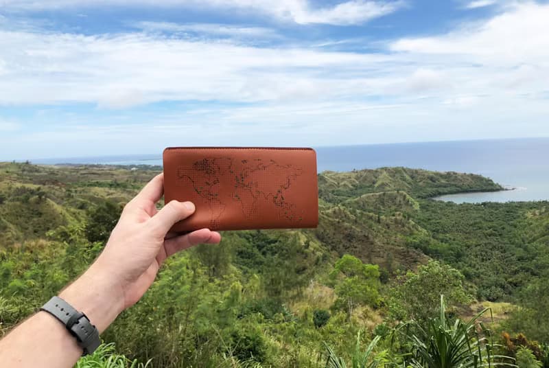 個人專屬 真皮地圖護照長夾 (經典咖) 護照套 真皮 旅行 個人化
