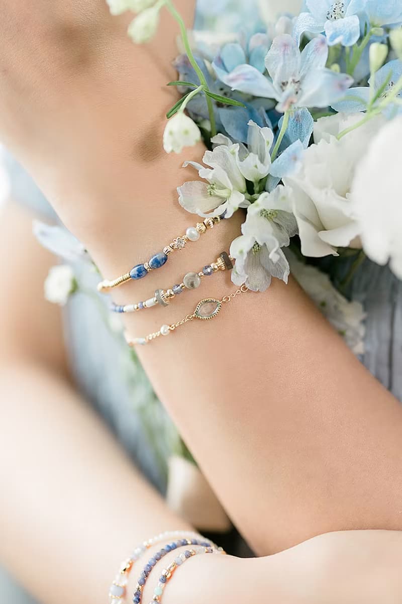 友情 x 托帕石 珍珠 磷灰石【公主的假日野餐。CINDERELLA】手鍊