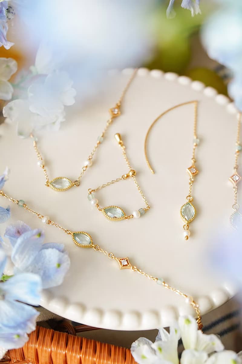 友情 x 托帕石 珍珠 磷灰石【公主的假日野餐。CINDERELLA】手鍊