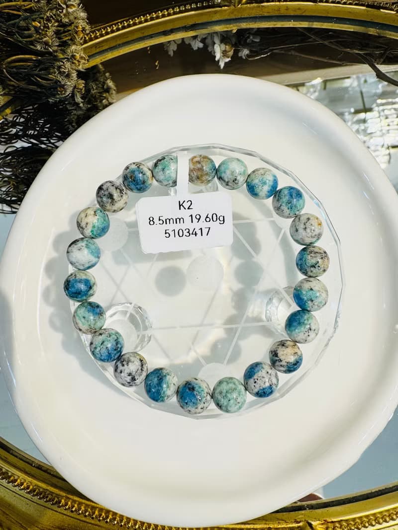 天然原礦無優化氣質藍K2水晶幫助平衡化解淡負面經驗希望達成