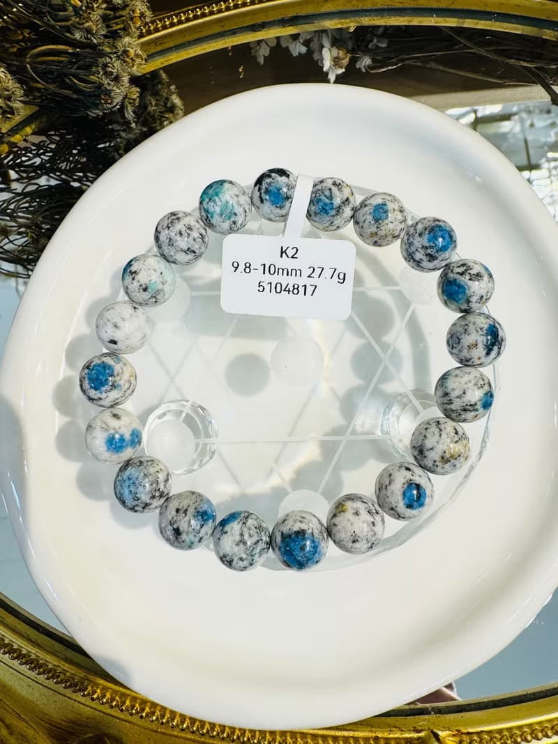 天然原礦無優化氣質藍K2水晶幫助平衡化解淡負面經驗希望達成