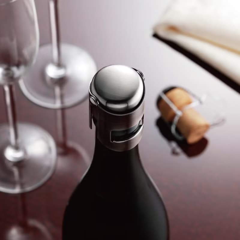 日本【SALUS 佐藤金屬】不鏽鋼香檳密封瓶塞