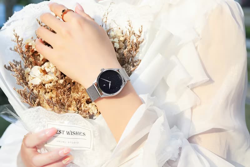 【MOONART】原創手錶 天際系列-星河+ 藍晶石藝術手錶