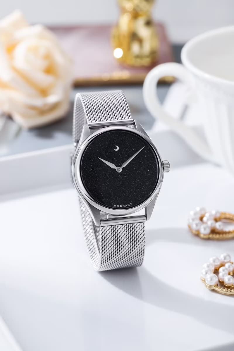 【MOONART】原創手錶 天際系列-星河+ 藍晶石藝術手錶