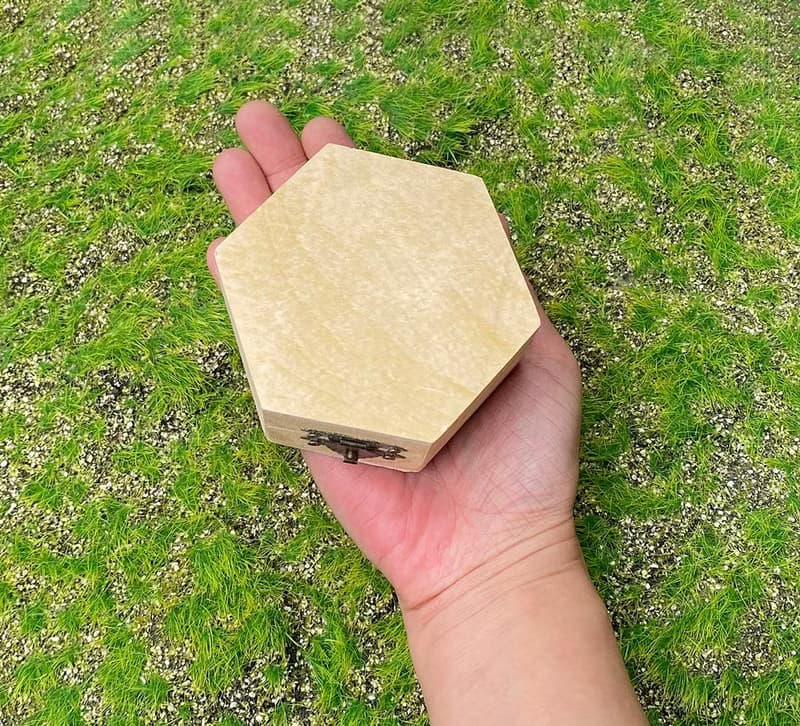 頂級AAA透亮大顆粒白水晶消磁石x天然NG微瑕小實木盒套組