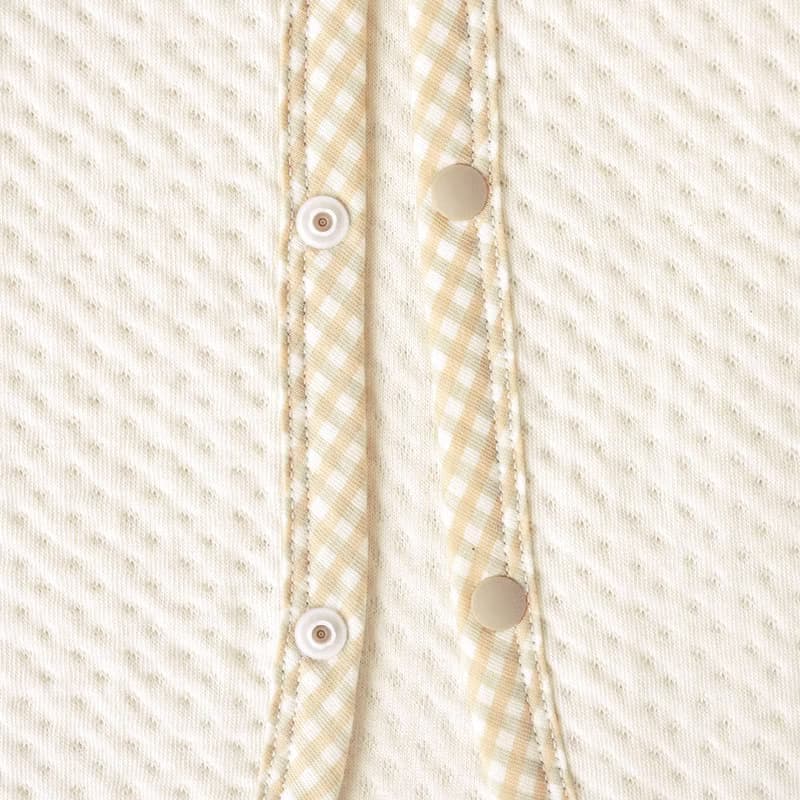 【SISSO有機棉】菇菇熊二重織空氣棉披風